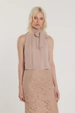 Blusa collo americano