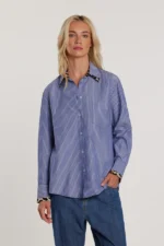 Camicia righe doppio collo