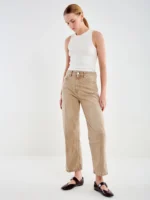 Jeans sabbia vita alta