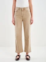 Jeans sabbia vita alta - immagine 3