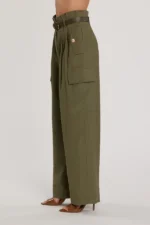 Pantalone vita alta tasconi - immagine 3