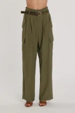 Pantalone vita alta tasconi - immagine 2