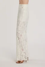 Pantalone vita alta in pizzo - immagine 4