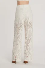 Pantalone vita alta in pizzo - immagine 2